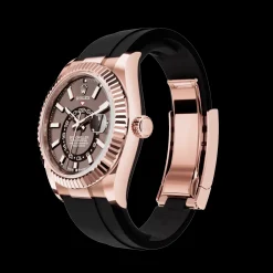 Rolex Sky-Dweller: Oyster, 42 mm, Everose gold, Chocolate dial, m336235-0002