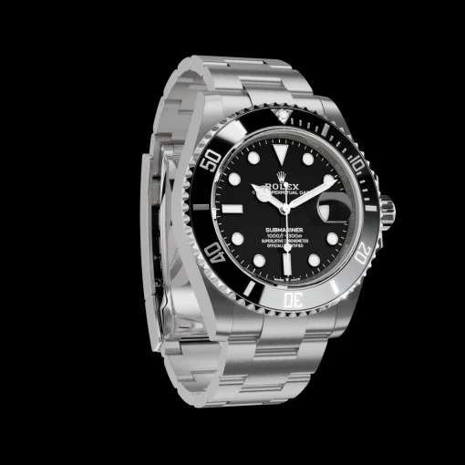 Rolex Submariner Date: Black Oyster, 41mm, Oystersteel, 117000SEK