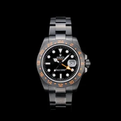 Rolex Swiss Explorer Black Ceramic Bezel Black Dial Watch 98240