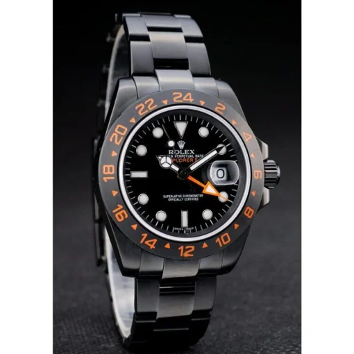 Rolex Swiss Explorer Black Ceramic Bezel Black Dial Watch 98240