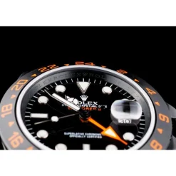 Rolex Swiss Explorer Black Ceramic Bezel Black Dial Watch 98240