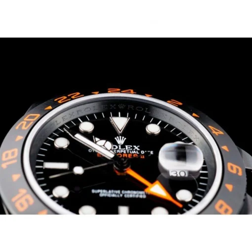 Rolex Swiss Explorer Black Ceramic Bezel Black Dial Watch 98240