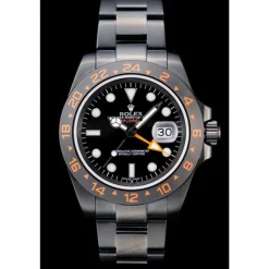 Rolex Swiss Explorer Black Ceramic Bezel Black Dial Watch 98240