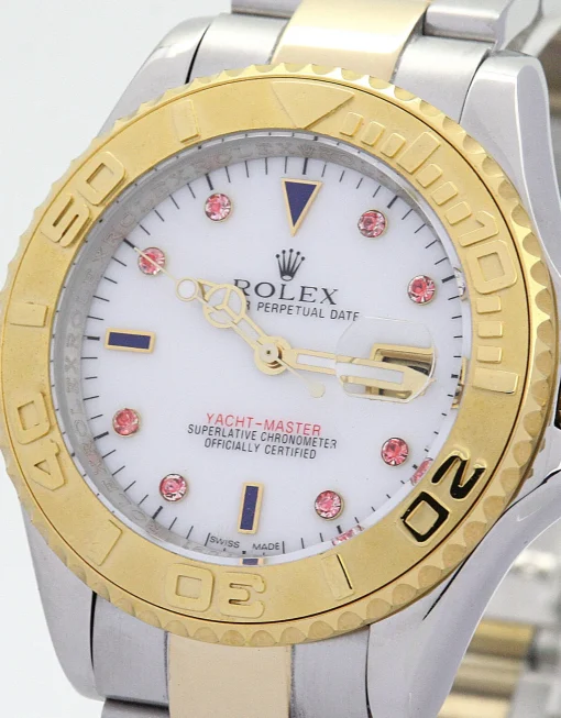 Rolex Yacht-Master Red Diamond and White dial 16623