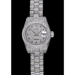 Swiss Rolex DateJust Diamond Dial Stainless Steel 622022