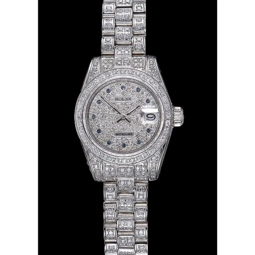 Swiss Rolex DateJust Diamond Dial Stainless Steel 622022