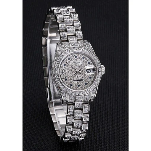 Swiss Rolex DateJust Diamond Dial Stainless Steel 622022