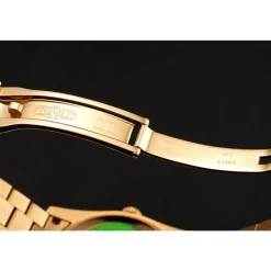 Swiss Rolex Day-Date Diamond Pave White Dial Gold Diamond Bracelet 1453958