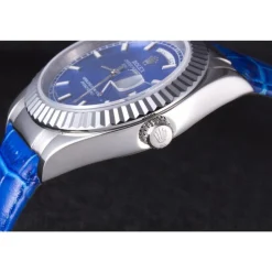 Swiss Rolex Day-Date Oyster Collection Blue Leather Band 621490