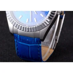 Swiss Rolex Day-Date Oyster Collection Blue Leather Band 621490