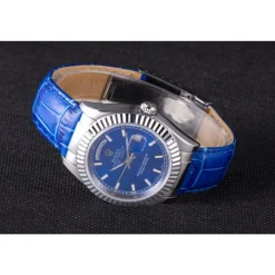 Swiss Rolex Day-Date Oyster Collection Blue Leather Band 621490