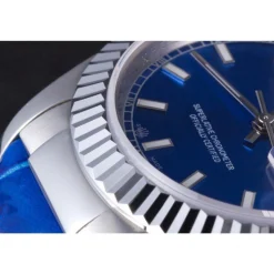 Swiss Rolex Day-Date Oyster Collection Blue Leather Band 621490