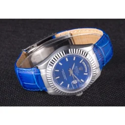 Swiss Rolex Day-Date Oyster Collection Blue Leather Band 621490