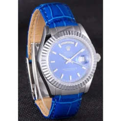 Swiss Rolex Day-Date Oyster Collection Blue Leather Band 621490