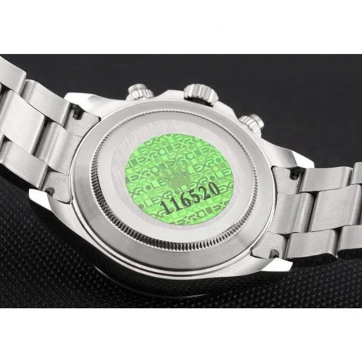 Swiss Rolex Daytona Stainless Steel Bracelet Black Dial 80296