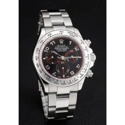Swiss Rolex Daytona Stainless Steel Bracelet Black Dial 80296