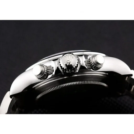 Swiss Rolex Daytona Stainless Steel Bracelet Black Dial 80296