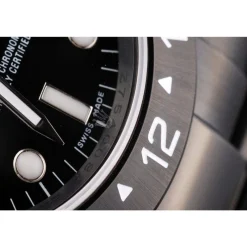 Swiss Rolex Explorer Black Ceramic Bezel Black Dial Watch 98239