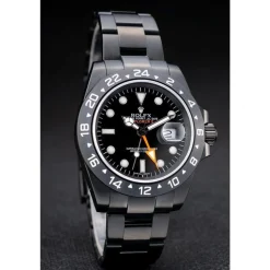 Swiss Rolex Explorer Black Ceramic Bezel Black Dial Watch 98239