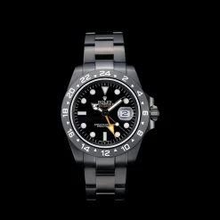 Swiss Rolex Explorer Black Ceramic Bezel Black Dial Watch 98239