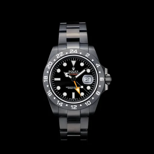 Swiss Rolex Explorer Black Ceramic Bezel Black Dial Watch 98239