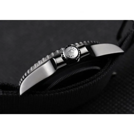 Swiss Rolex GMT Master II Pro-Hunter Black Fabric Strap Black Dial