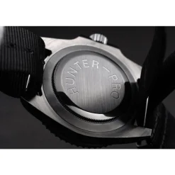 Swiss Rolex GMT Master II Pro-Hunter Black Fabric Strap Black Dial