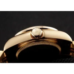 Swiss Rolex Lady-Datejust Champagne Dial Diamond Bezel Gold Jubilee Bracelet 1454096