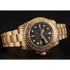 Swiss Rolex Submariner Skull Limited Edition Black Dial Gold Case And Bracelet 1454071
